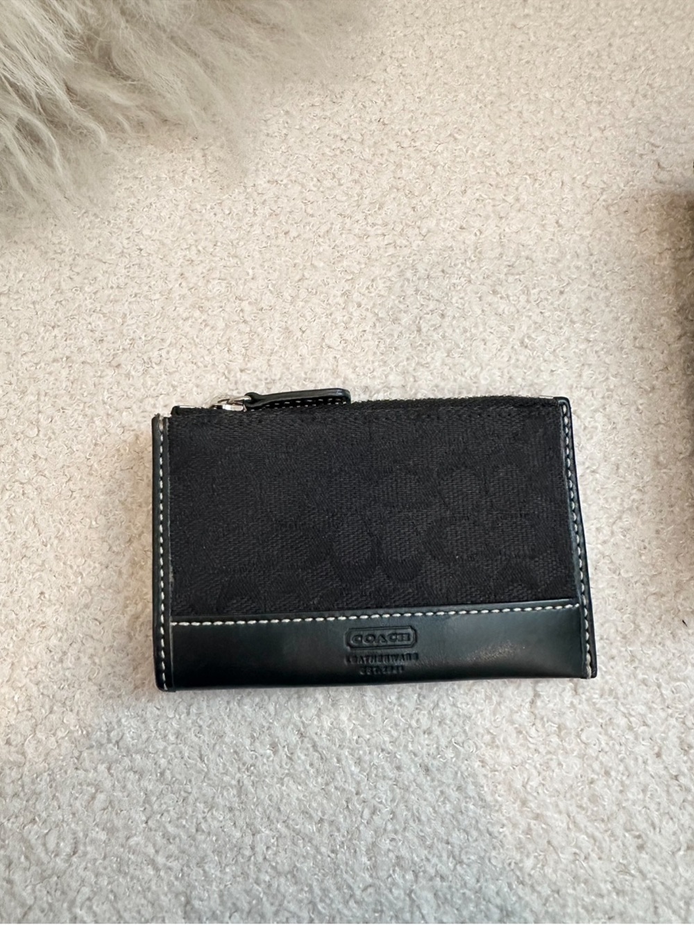 Vintage Y2K Coach Canvas Card Case